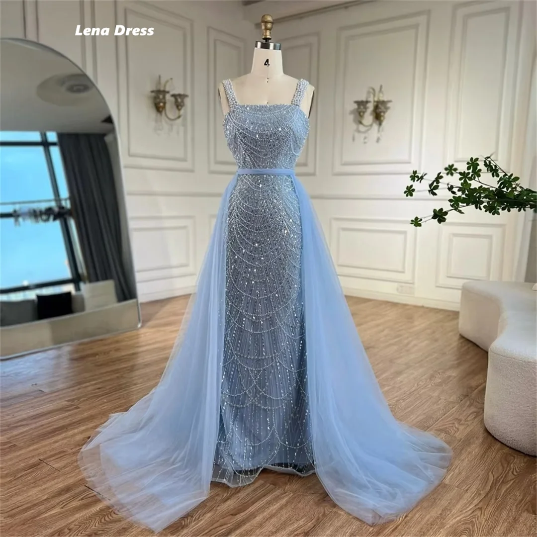 사용자 정의 만든 고급스러운 여성 이브닝 드레스 2025 럭셔리 여성 이브닝 드레스 비즈 특별 행사를위한 파티 드레스 인어