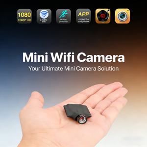 1080P 120 °   광각 HD 와이파이 DlYIP 카메라 가장 작은 비디오 레코더 모션 감지 홈 베이비 모니터 비디오 감시 카메라