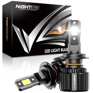 NIGHTEYE H7 LED Canbus 30000LM 자동차 헤드 라이트 전구 H4 HB3 9005 HB4 9006 H11 H8 H9 9012 Led 조명 6500K 흰색 12V 72W 자동 램프