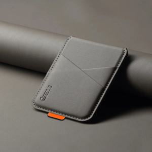 고급 가죽 휴대폰 맥세이프 마그네틱 카드 홀더 (아이폰 14, 13, 15, 16, 17 Pro Max, 16 Plus) RFID 도난 방지 은행/신분증 카드 수납