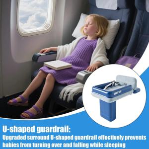 유아용 비행기 침대 어린이용 에어 여행 침대 접이식 휴대용 유아용 에어 매트리스 (어린이집, 비행기 여행용)