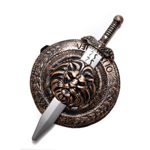 할로윈 코스프레 액세서리 고대 로마 전사 방패 칼 무기 의상 소품 어린이 소년 생일 파티 선물 장난감