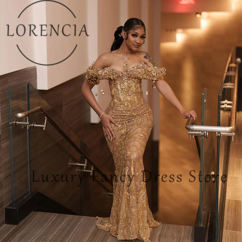 2025년 반짝이는 크리스탈 머메이드 이브닝 파티 가운, 여성 맞춤형 슬리브리스 베스티도 마드리냐, 정교한 스팽글 프롬 드레스