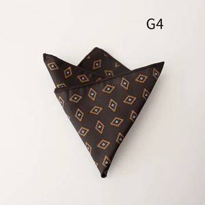 남성 브랜드 손수건 빈티지 기하학 포켓 스퀘어 소프트 손수건 웨딩 파티 비즈니스 실크 다채로운 가슴 수건 선물 네이비