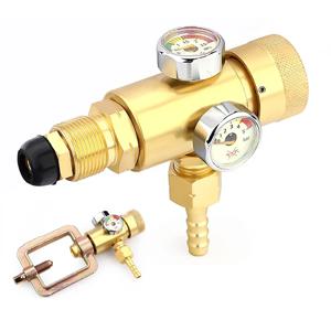 아세틸렌/프로판 용접 가스 미터용 조정 가능한 황동 산소 압력 조절 밸브 게이지 황동 용접 가스 조절기