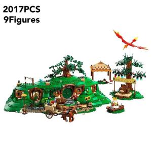 2025 신제품 2017피스 Moc 10354 반지의 제왕: 시어 모듈형 성 모델 빌딩 블록 DIY 창의 조립 브릭 장난감 어린이 선물