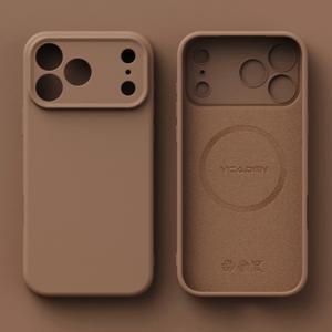 오리지널 액체 실리콘 마그네틱 폰 케이스 아이폰 17 16 15 14 13 12 프로 맥스 플러스 17 에어용 맥세이프 무선 충전 커버