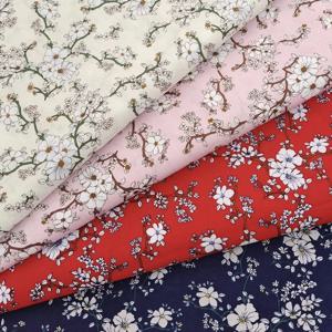 벚꽃 무늬 100% 면직물 꽃 가지 패턴 다양한 색상 DIY 재봉 드레스메이킹 홈 데코 공예용