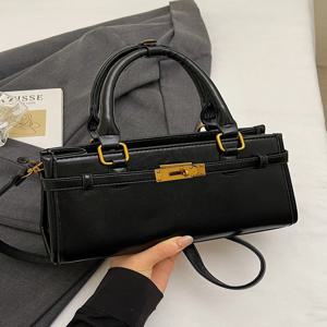 빈티지 감성 핸드헬드 크로스바디 백 소형 니치 디자인 감성 핸드백 2025년 신상 다용도 소형 가방 부드러운 PU 가죽