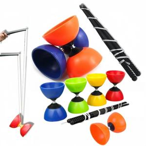 가죽 중국식 디아볼로 요요 감각 훈련 장비 그릇 모양 두꺼운 부드러운 야외 장난감 기술 개발용