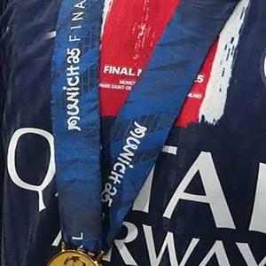 뮌헨 2025 결승 메달 챔피언 메달 레플리카 축구 기념품 팬 컬렉션 리본 포함