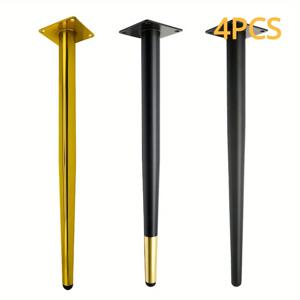 다리미 원추형 의자 브래킷, 테이블 소파 다리 의자 브래킷, 강철 가구 발 침대, 크롬 캐비닛 금속 소파 다리, 72cm, 4 개