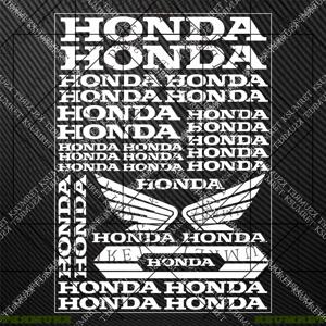 혼다 오토바이 스티커 데칼 헬멧 로고 세트