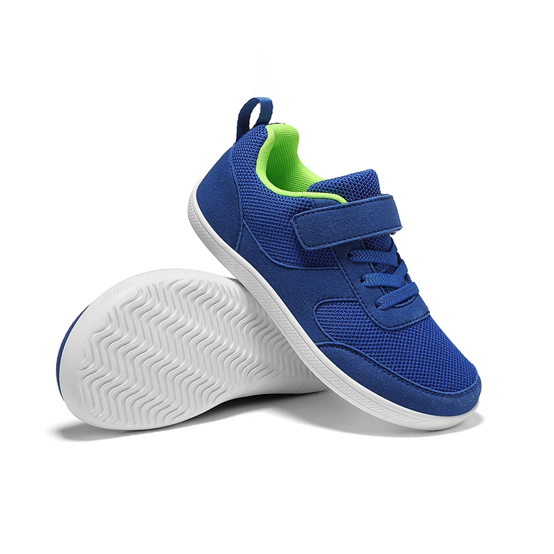 어린이 신발 넓은 발가락 맨발 신발 남아 여아 아기 스니커즈 가벼운 메쉬 인조 유아 테니스 신발