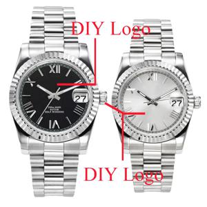 미우시 맞춤형 NH35 36mm 39mm 기계식 시계 NH35 무브먼트 자동 사파이어 방수 손목시계