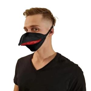 코튼 덕빌 페이스 마스크 & 옐로우 프레임 안경 - 통기성 재미있는 파티 세트, 할로윈 의상, 선물