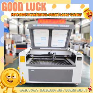 1390 다기능 CO2 600w 레이저 금속 비금속 절단기 / 하이브리드 아크릴 목재 CO2 레이저 커터 믹스 1300 X 900mm