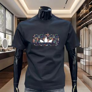 트렌디한 고급 순면 반팔 티셔츠, 캐주얼하고 스포티한 다용도 상의, 고품질 인스 Y2k