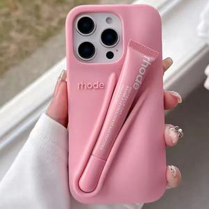 리본 토스트 에스프레소 레몬티니 립글로스 아이폰 17 에어 12 13 14 15 16 프로 맥스 플러스 립스틱 솔리드 컬러 케이스