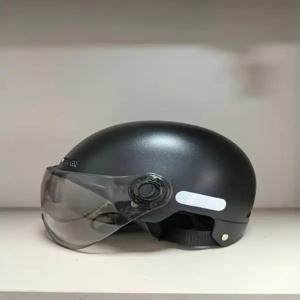 오토바이 헬멧 빈티지 블랙 고글 포함 남녀공용 전기자전거 사이클링 도시 통근용