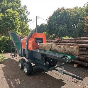 맞춤형 목재 분할기, 중형 30톤 장작 절단 및 분할 기계, 장작 처리기, 유압식 통나무 분할기