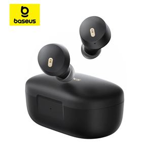 베이스어스 보위 E18 트루 무선 이어버드 블루투스 5.3 AI ENC 이어폰 25시간 롱 플레이타임 IPX4 방수 미니 빈 이어버드
