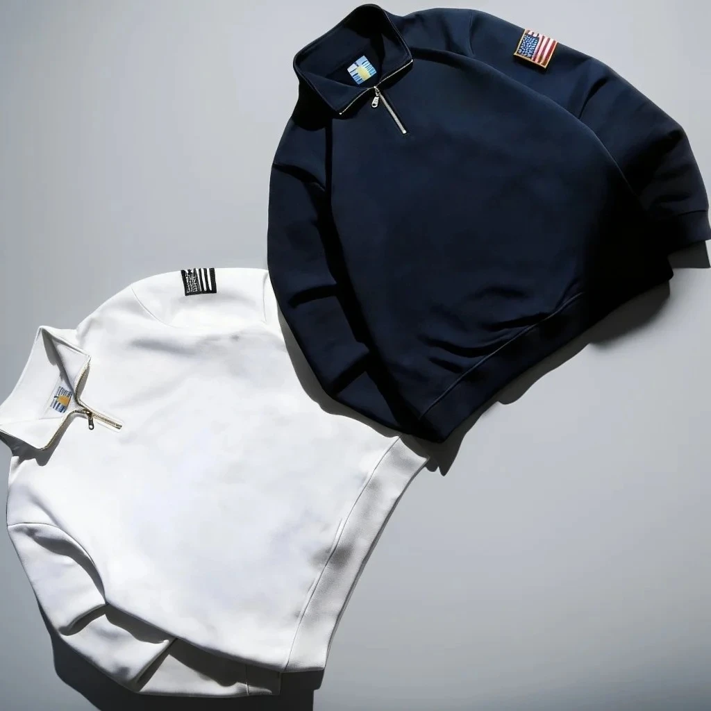 아메리칸 빈티지 트렌디 쿼터집 후드 재킷 자수 남성 캐주얼 셔츠 루즈 스트리트웨어 Y2K 오버사이즈 코트 남성 의류