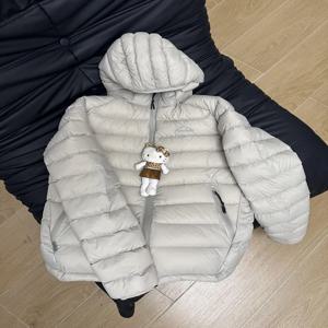 레트로 아메리칸 라이트 그레이 코튼 자켓 코트 남성과 여성을위한 겨울 방풍 내한성 후드 코튼 의류 트렌디 코트