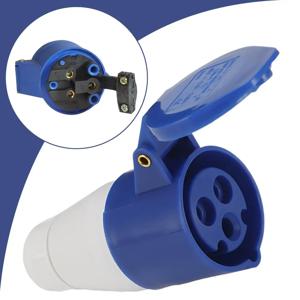 240V 16A 카라반 메인 어댑터 3핀 산업용 플러그 소켓 변환기 모터홈 연결 케이블 RV 캠퍼밴 전원 공급용