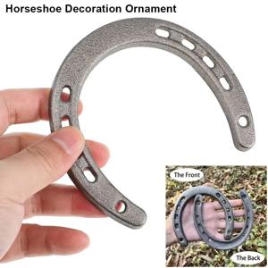 1개 내구성 있는 주철 말굽 장식 벽걸이 독특한 디자인 홈 장식 빈티지 스타일 벽 조각
