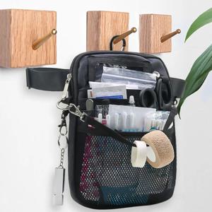 조절 가능한 스트랩 간호사 패니 팩 대용량 멀티 포켓 간호사 허리 파우치 내마모성 간호사 크로스바디 백 야외용