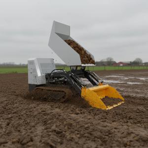 헤비듀티 크롤러 운반차 1-5톤 유압식 자가덤프 트랙 캐리어 건설 농장용 덤퍼 차량