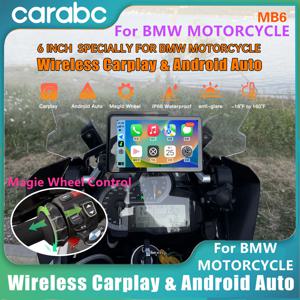 CARABC 6인치 MB6 오토바이 네비게이션 무선 카플레이 안드로이드 오토 BMW R1300GS S1000 XRF750GS XR M1000 R1200GS R1250GS용