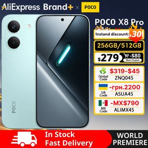 【월드 프리미어】글로벌 버전 POCO X8 Pro 5G 6.59인치 스마트폰 1.5K Dimensity 8500-Ultra NFC 120Hz 초고휘도 AMOLED 디스플레이
