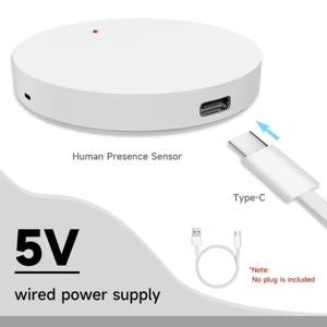 Tuya Zigbee 스마트 인간 존재 감지 센서 24GHz MmWave 레이더 보안 감지기는 Smart Life 앱과 연동됩니다.