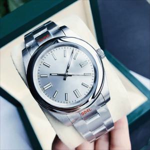 럭셔리 브랜드 새 제품 남성용 여성용 자동 기계식 시계 빛나는 사파이어 블랙 블루 손목시계 31mm 36mm 41mm