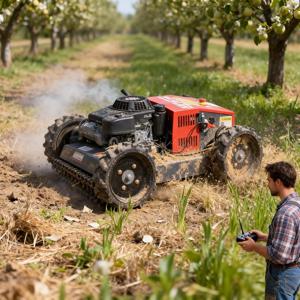 맞춤형 전지형 등반 4륜 구동 원격 조종 로봇 잔디깎이 소형 CE EPA 인증 가정용 정원용