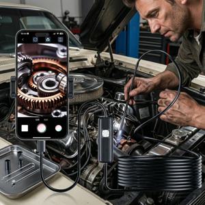 Type-C 내시경 카메라 IP67 방수 기능, 6개의 조절 가능한 LED, USB 안드로이드, 휴대폰/PC용 유연 검사 내시경, 7.0MM