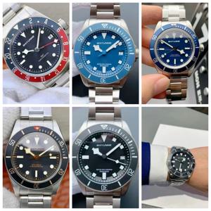 블랙 세라믹 사파이어 오토매틱 기계식 남성용 시계 베이 스테인리스 스틸 스포츠 손목시계