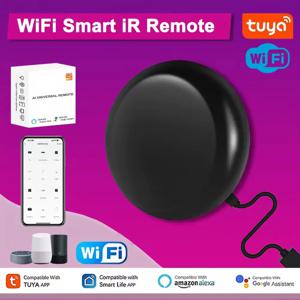 투야 와이파이 스마트 IR 리모컨 투야 스마트 홈 리모컨 (TV, DVD, 에어컨, 오디오용) 알렉사, 구글 홈과 호환