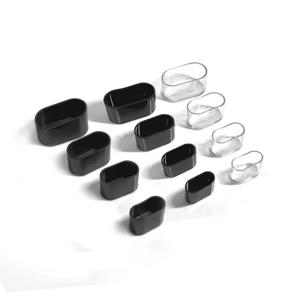 타원형 미끄럼 방지 테이블 다리 캡 양말 8 개, 실리콘 의자 발 커버 패드 나무 바닥 보호 파이프 구멍 플러그 가구 액세서리