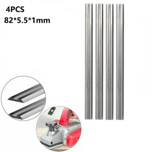 전기 대패 블레이드, HSS 가역 목재 대패 블레이드, 부드러운 하드 우드 플라이 우드 보드, 목공 기계 부품, 82mm, 4 개