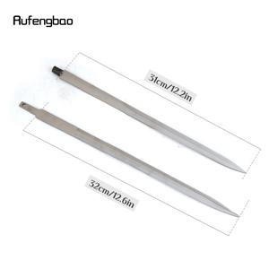 지팡이 머리 32cm용 숨겨진 검 자기 방어 기능 슈트를 날카롭게 했습니다.