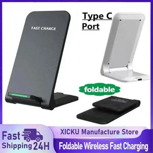 아이폰 17 16 15 14 13 프로 삼성 샤오미 폰용 고속 무선 충전 스탠드 패드 유도식 고속 충전 도크 스테이션