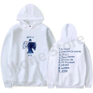 Milo J Hoodies 111 앨범 Merch Print 여성 남성 패션 캐주얼 가수 긴 소매 스웨터 플러스 사이즈
