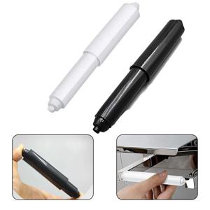 1/3PCS 교체 화장실 롤 종이 샤프트 흰색 플라스틱 화장실 롤 홀더 롤러 스핀들 욕실 액세서리에 대 한 스프링 삽입