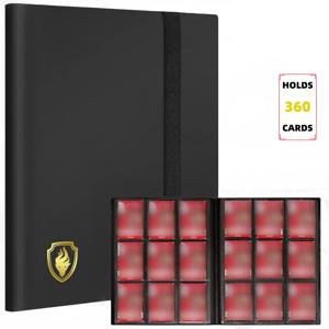 트레이딩 카드 바인더, 9포켓 카드 앨범 폴더, 유희왕, 스포츠 및 기타 TCG용 360 사이드 로딩 포켓 바인더