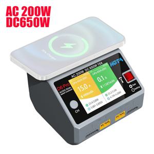 D6Pro 리포 밸런스 충전기 강력한 듀오 스마트 충전기 듀얼 채널 AC200W 100-240V DC650W 15A 리튬이온 배터리용 IPS 스크린 포함