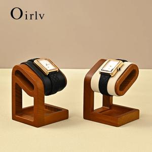 Oirlv 목재 쥬얼리 정리함 팔찌 시계 디스플레이 스탠드, 쥬얼리 보관 거치대, 시계 랙, 쇼케이스용 소품