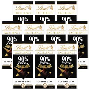 농심 린트 엑설런스 다크 90% 초콜릿 100g 10개